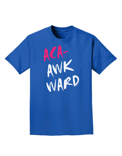 Aca-Awkward Adult Dark T-Shirt-Mens T-Shirt-TooLoud-Royal-Blue-Small-Davson Sales