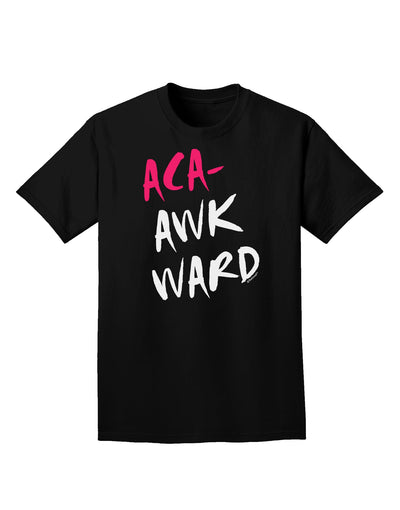 Aca-Awkward Adult Dark T-Shirt-Mens T-Shirt-TooLoud-Black-Small-Davson Sales