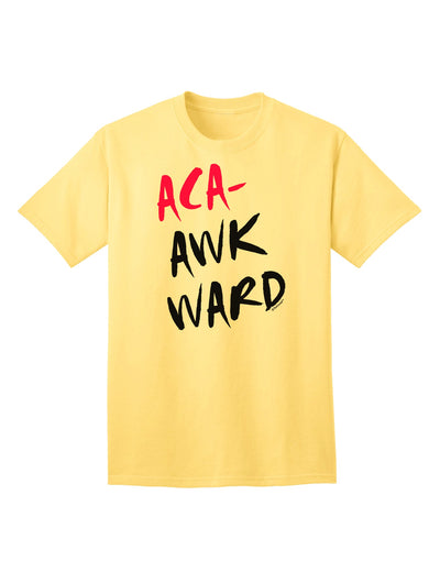 Aca-Awkward Adult T-Shirt-Mens T-Shirt-TooLoud-Yellow-Small-Davson Sales