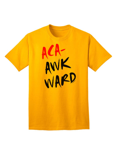 Aca-Awkward Adult T-Shirt-Mens T-Shirt-TooLoud-Gold-Small-Davson Sales