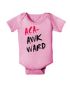 Aca-Awkward Baby Romper Bodysuit-Baby Romper-TooLoud-Light-Pink-06-Months-Davson Sales