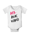 Aca-Awkward Baby Romper Bodysuit-Baby Romper-TooLoud-White-06-Months-Davson Sales