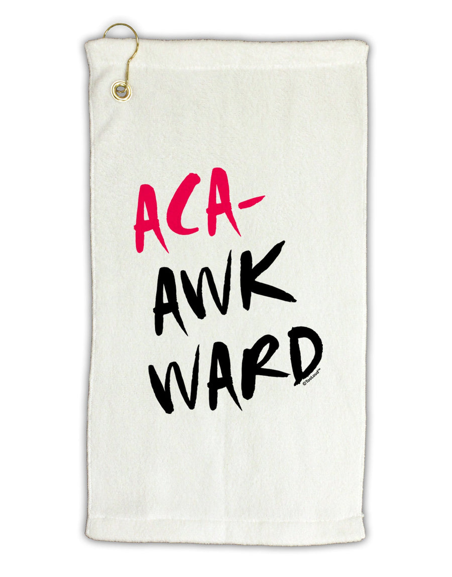 Aca-Awkward Micro Terry Gromet Golf Towel 16 x 25 inch-Golf Towel-TooLoud-White-Davson Sales