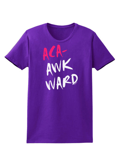 Aca-Awkward Womens Dark T-Shirt-TooLoud-Purple-X-Small-Davson Sales