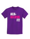 Aca Believe It Childrens Dark T-Shirt-Childrens T-Shirt-TooLoud-Purple-X-Small-Davson Sales