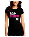 Aca Believe It Juniors Crew Dark T-Shirt-T-Shirts Juniors Tops-TooLoud-Black-Juniors Fitted Small-Davson Sales