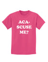 Aca-Scuse Me Childrens Dark T-Shirt-Childrens T-Shirt-TooLoud-Sangria-X-Small-Davson Sales