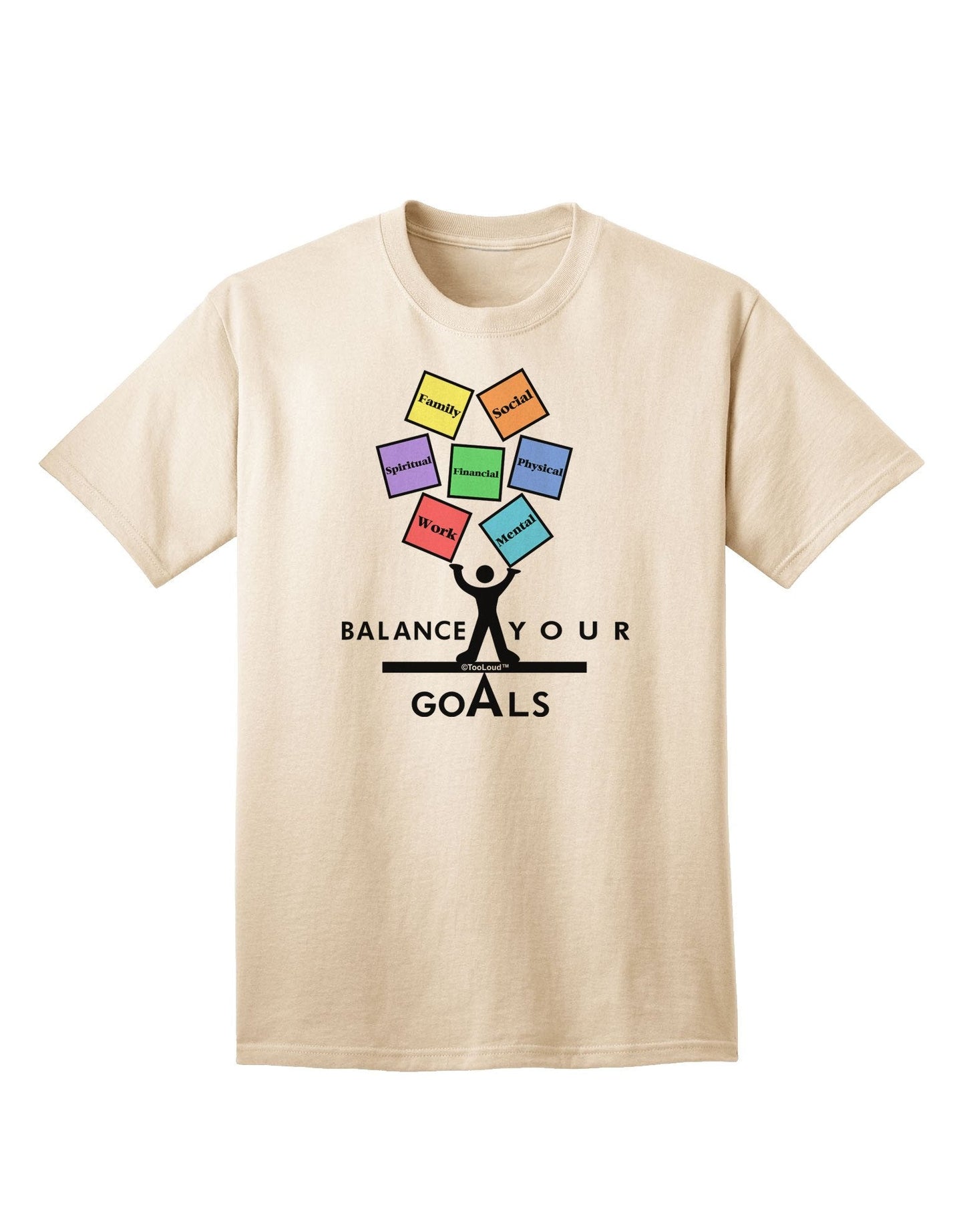 Achieve Equilibrium with our Adult T-Shirt Collection-Mens T-shirts-TooLoud-Natural-XXXX-Large-Davson Sales