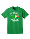 Actually Irish Adult Dark T-Shirt-Mens T-Shirt-TooLoud-Kelly-Green-Small-Davson Sales