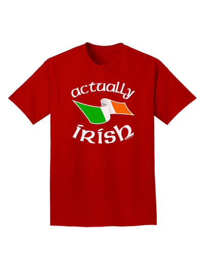 Actually Irish Adult Dark T-Shirt-Mens T-Shirt-TooLoud-Red-Small-Davson Sales