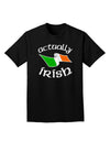 Actually Irish Adult Dark T-Shirt-Mens T-Shirt-TooLoud-Black-Small-Davson Sales