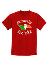 Actually Irish Childrens Dark T-Shirt-Childrens T-Shirt-TooLoud-Red-X-Small-Davson Sales