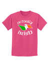 Actually Irish Childrens Dark T-Shirt-Childrens T-Shirt-TooLoud-Sangria-X-Small-Davson Sales