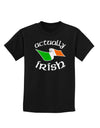 Actually Irish Childrens Dark T-Shirt-Childrens T-Shirt-TooLoud-Black-X-Small-Davson Sales