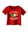 Actually Irish Infant T-Shirt Dark-Infant T-Shirt-TooLoud-Red-06-Months-Davson Sales