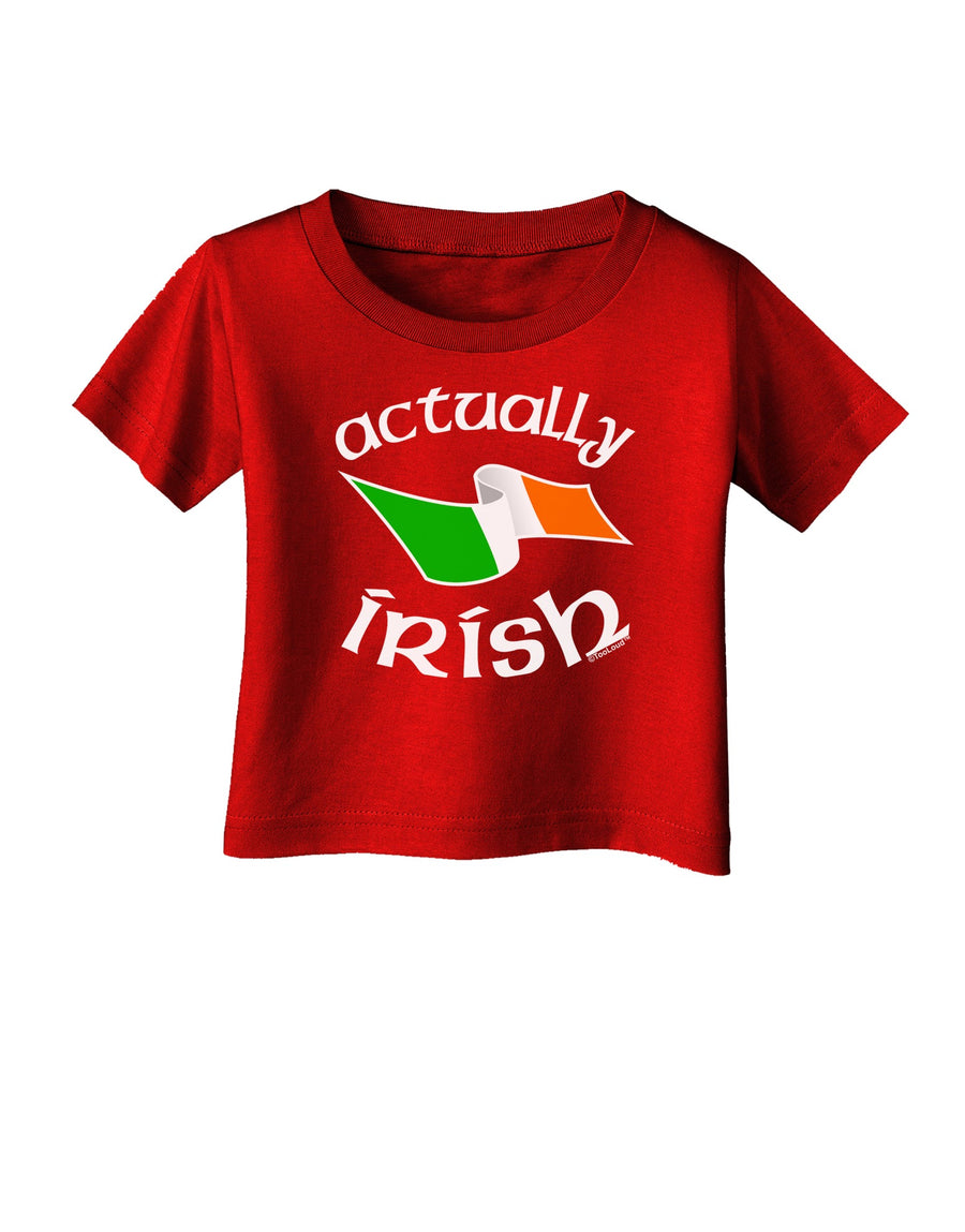 Actually Irish Infant T-Shirt Dark-Infant T-Shirt-TooLoud-Black-06-Months-Davson Sales