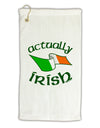 Actually Irish Micro Terry Gromet Golf Towel 16 x 25 inch-Golf Towel-TooLoud-White-Davson Sales