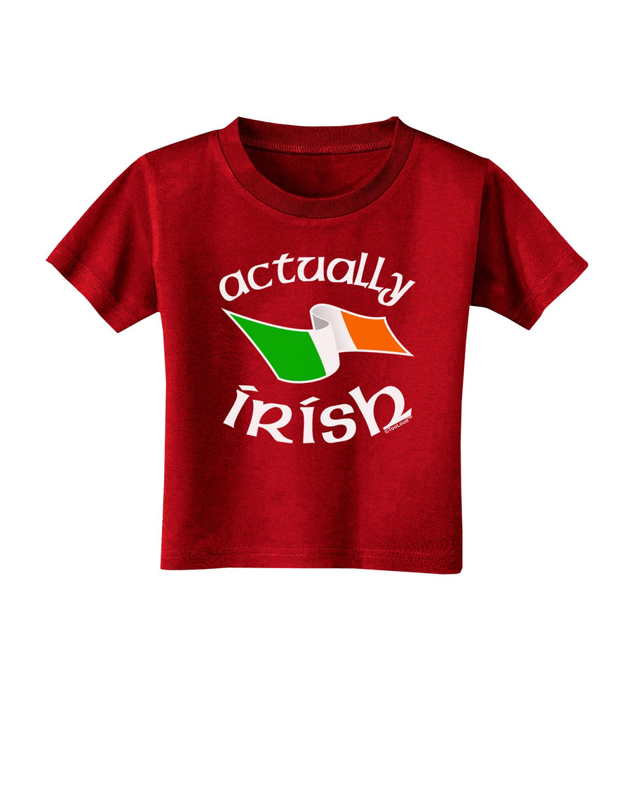 Actually Irish Toddler T-Shirt Dark-Toddler T-Shirt-TooLoud-Black-2T-Davson Sales