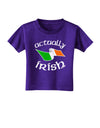 Actually Irish Toddler T-Shirt Dark-Toddler T-Shirt-TooLoud-Purple-2T-Davson Sales
