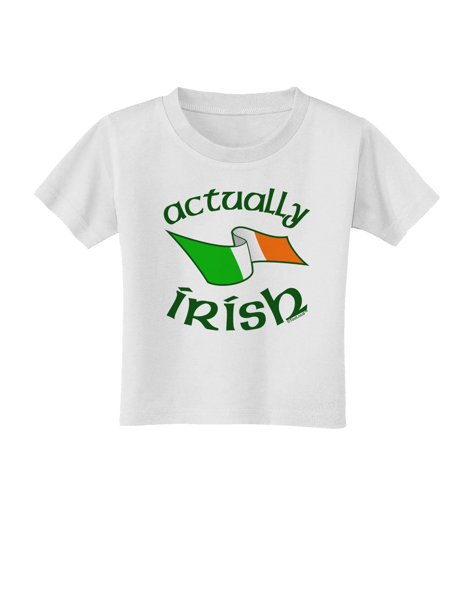 Actually Irish Toddler T-Shirt-Toddler T-Shirt-TooLoud-White-2T-Davson Sales
