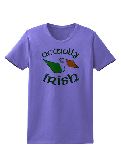 Actually Irish Womens T-Shirt-Womens T-Shirt-TooLoud-Violet-X-Small-Davson Sales