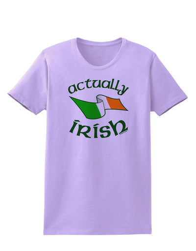 Actually Irish Womens T-Shirt-Womens T-Shirt-TooLoud-Lavender-X-Small-Davson Sales