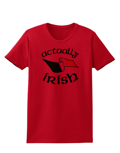 Actually Irish Womens T-Shirt-Womens T-Shirt-TooLoud-Red-X-Small-Davson Sales