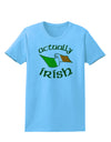 Actually Irish Womens T-Shirt-Womens T-Shirt-TooLoud-Aquatic-Blue-X-Small-Davson Sales