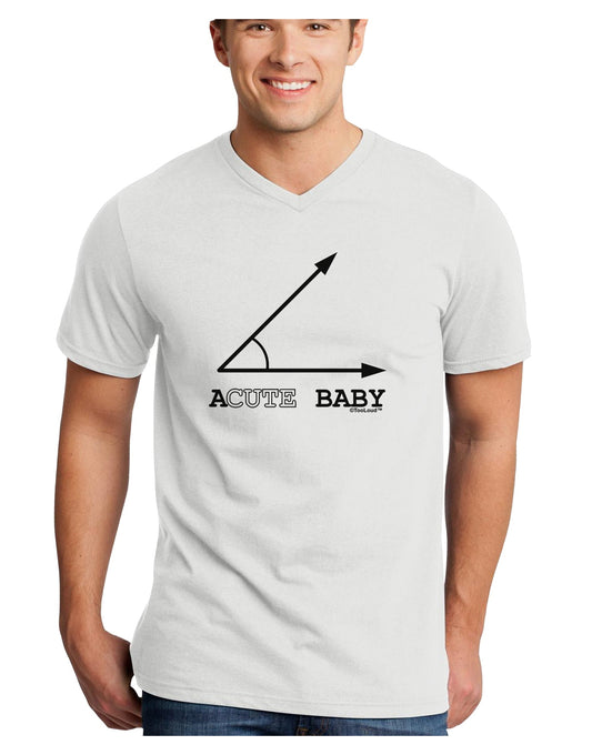 Acute Baby Adult V-Neck T-shirt-Mens V-Neck T-Shirt-TooLoud-White-Small-Davson Sales