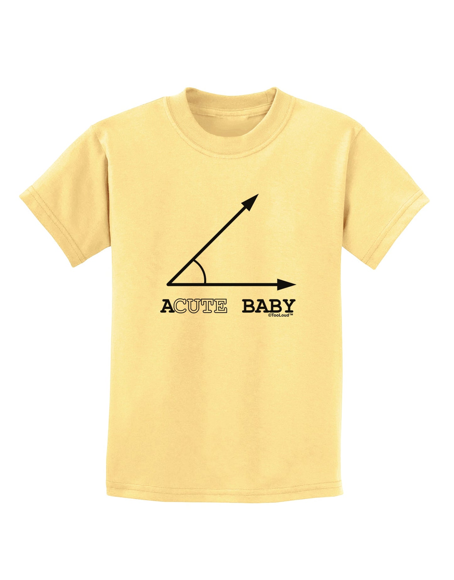 Acute Baby Childrens T-Shirt-Childrens T-Shirt-TooLoud-Daffodil-Yellow-X-Small-Davson Sales
