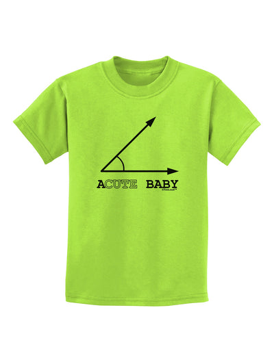 Acute Baby Childrens T-Shirt-Childrens T-Shirt-TooLoud-Lime-Green-X-Small-Davson Sales
