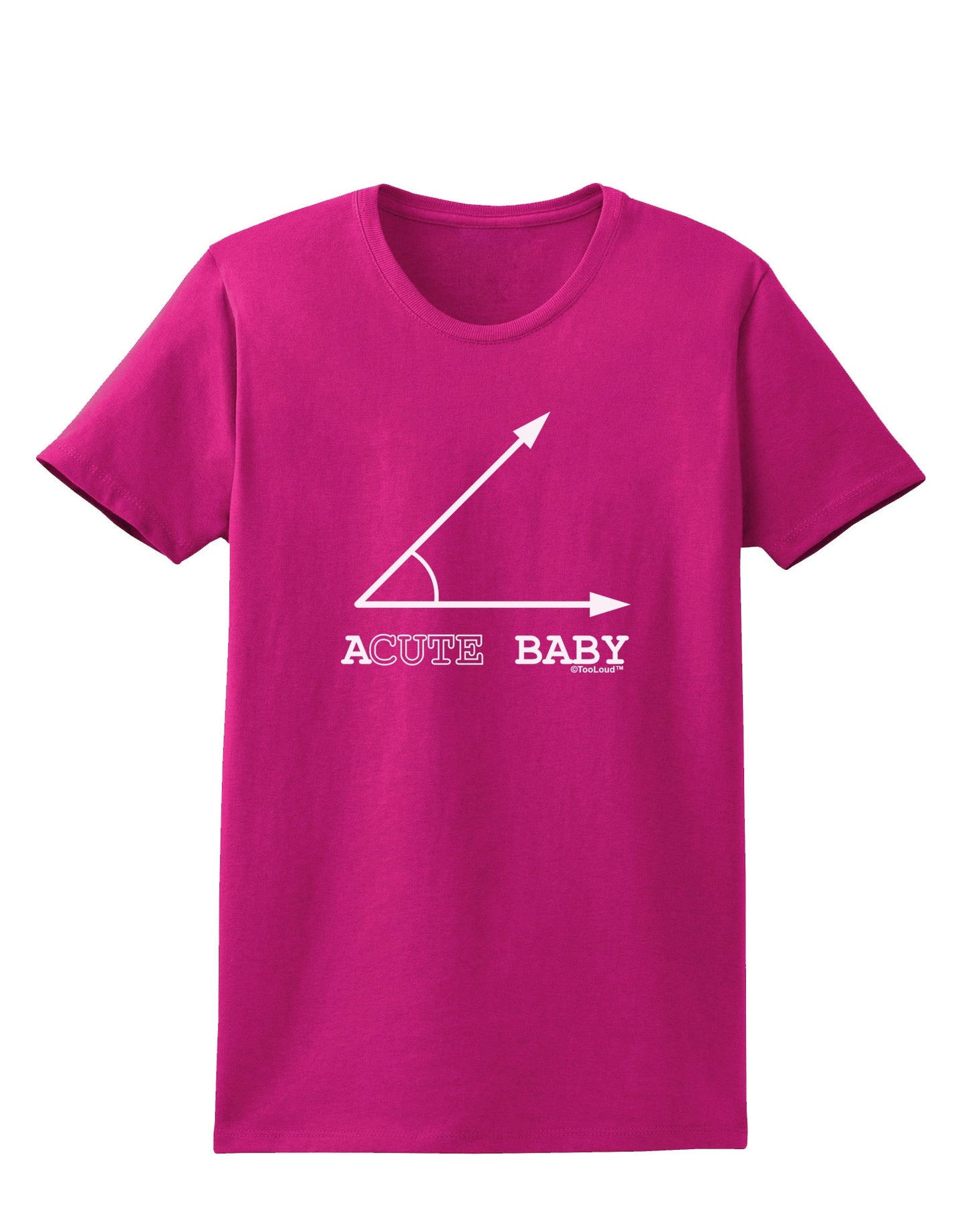Acute Baby Womens Dark T-Shirt-TooLoud-Hot-Pink-Small-Davson Sales