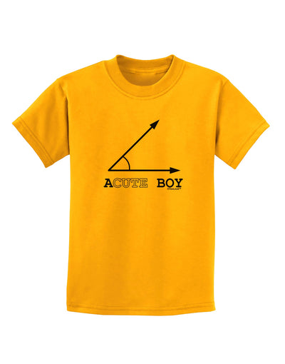 Acute Boy Childrens T-Shirt-Childrens T-Shirt-TooLoud-Gold-X-Small-Davson Sales