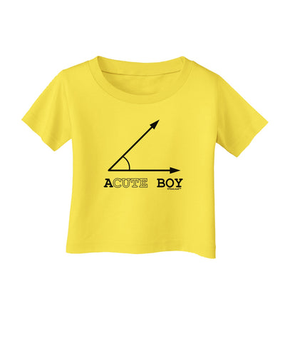 Acute Boy Infant T-Shirt-Infant T-Shirt-TooLoud-Yellow-06-Months-Davson Sales