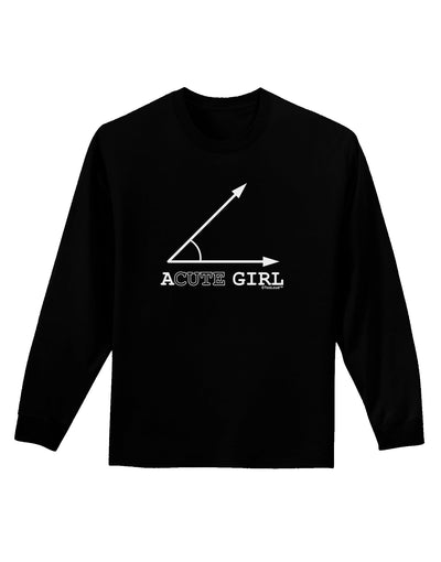 Acute Girl Adult Long Sleeve Dark T-Shirt-TooLoud-Black-Small-Davson Sales