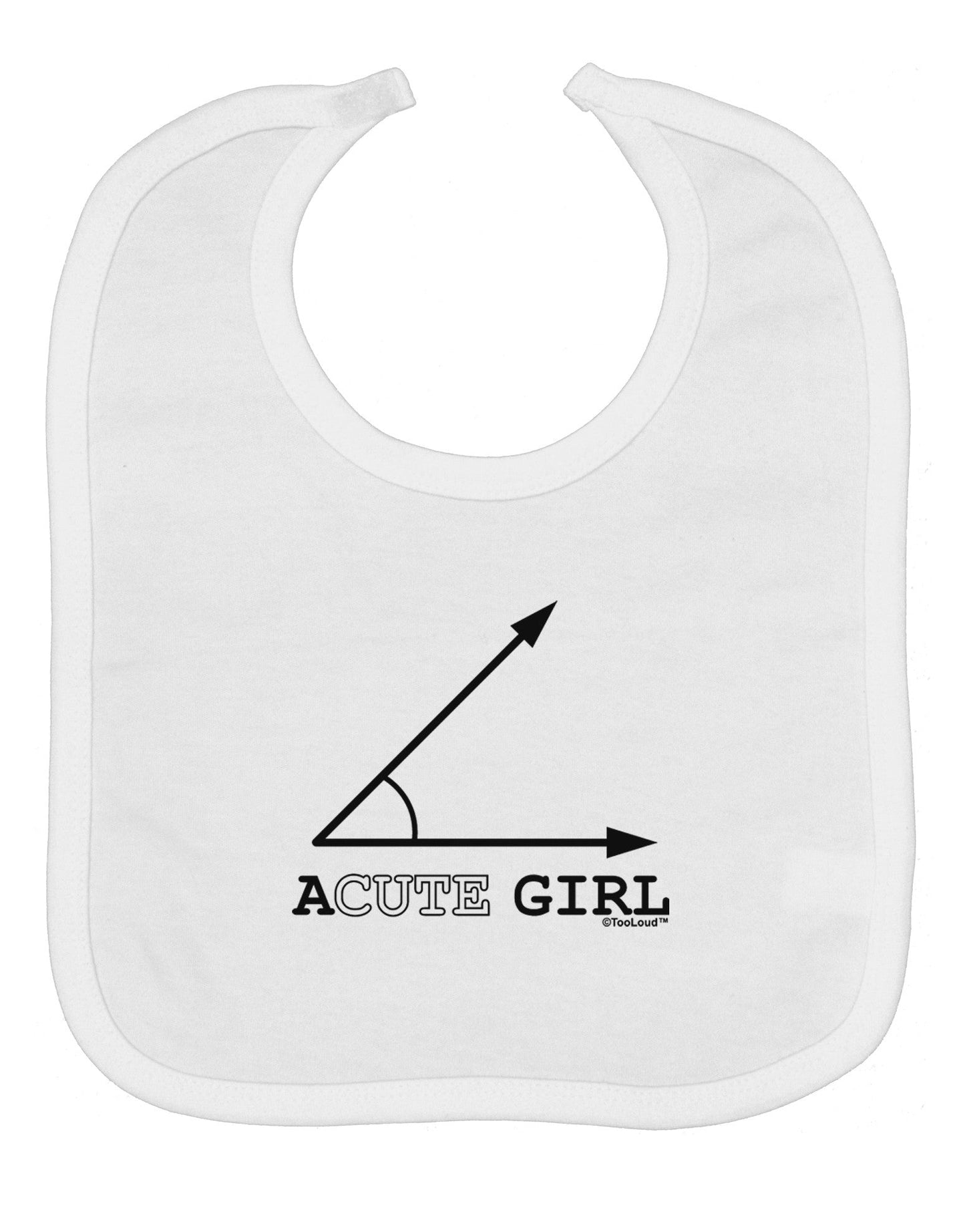 Acute Girl Baby Bib