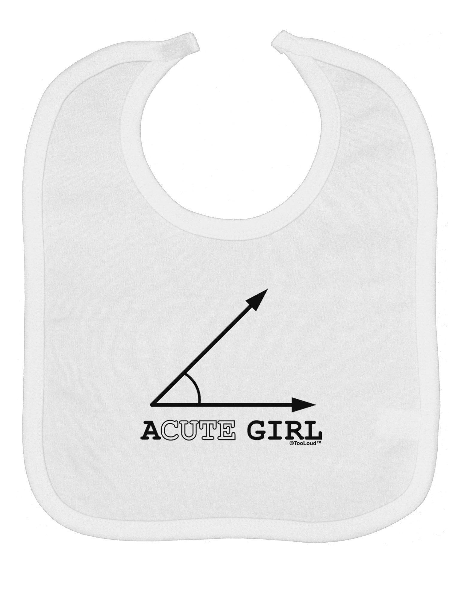 Acute Girl Baby Bib