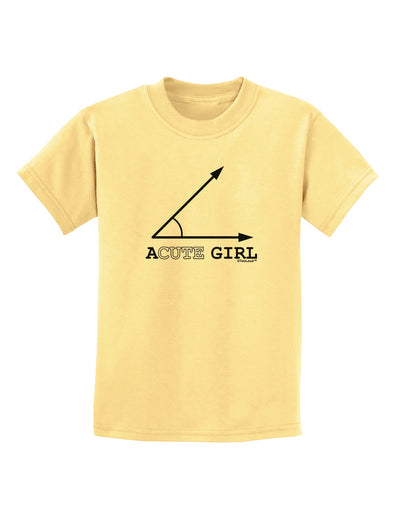 Acute Girl Childrens T-Shirt-Childrens T-Shirt-TooLoud-Daffodil-Yellow-X-Small-Davson Sales