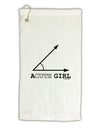 Acute Girl Micro Terry Gromet Golf Towel 11&#x22;x19-Golf Towel-TooLoud-White-Davson Sales