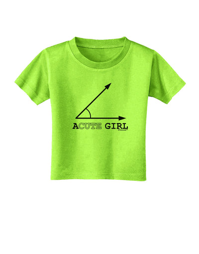 Acute Girl Toddler T-Shirt-Toddler T-Shirt-TooLoud-Lime-Green-2T-Davson Sales