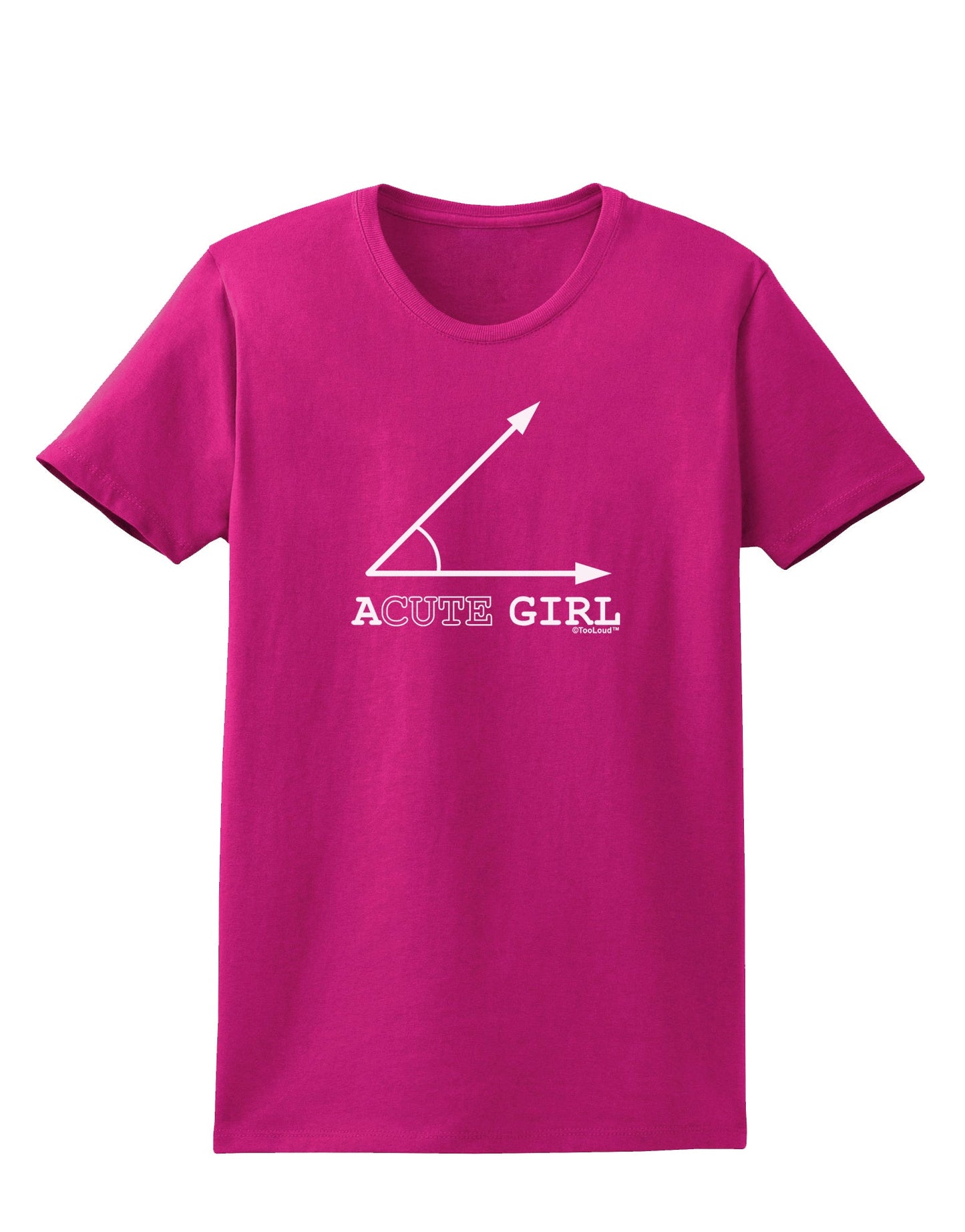 Acute Girl Womens Dark T-Shirt-TooLoud-Hot-Pink-Small-Davson Sales