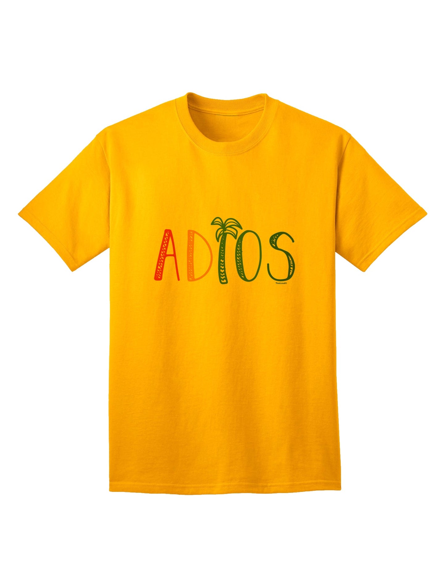 Adios Adult T-Shirt-Mens T-shirts-TooLoud-Gold-Small-Davson Sales