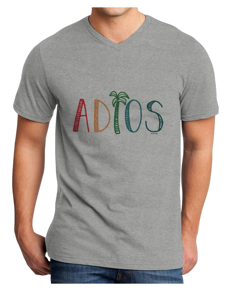 Adios Adult V-Neck T-shirt-Mens T-Shirt-TooLoud-White-Small-Davson Sales