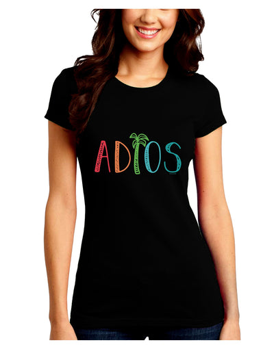 Adios Juniors Petite T-Shirt-Womens T-Shirt-TooLoud-Black-Juniors Fitted Small-Davson Sales