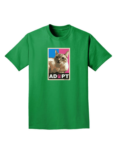 Adopt Cute Kitty Cat Adoption Adult Dark T-Shirt-Mens T-Shirt-TooLoud-Kelly-Green-Small-Davson Sales