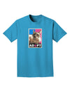 Adopt Cute Kitty Cat Adoption Adult Dark T-Shirt-Mens T-Shirt-TooLoud-Turquoise-Small-Davson Sales