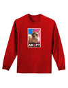 Adopt Cute Kitty Cat Adoption Adult Long Sleeve Dark T-Shirt-TooLoud-Red-Small-Davson Sales