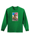 Adopt Cute Kitty Cat Adoption Adult Long Sleeve Dark T-Shirt-TooLoud-Kelly-Green-Small-Davson Sales