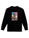 Adopt Cute Kitty Cat Adoption Adult Long Sleeve Dark T-Shirt-TooLoud-Black-Small-Davson Sales