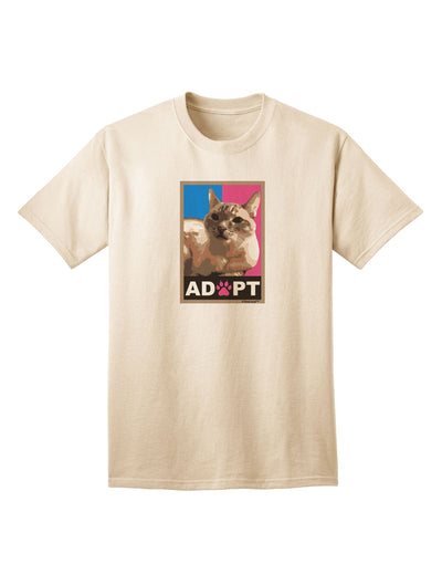 Adopt Cute Kitty Cat Adoption Adult T-Shirt-unisex t-shirt-TooLoud-Natural-Small-Davson Sales